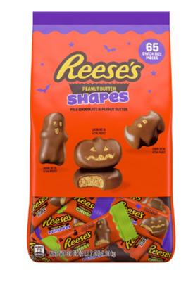 (image for) Reese's Milk Choc & Peanut Butter Halloween Shapes 65ct, 39oz